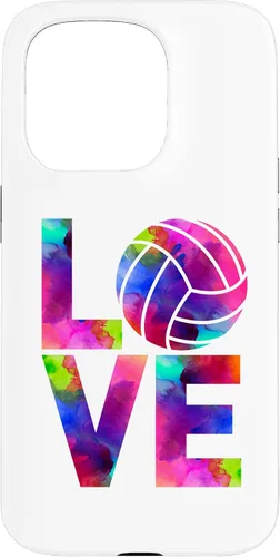 Vista 13 de Funda para iPhone 11 Pro Max Love Volleyball Watercolor Girl Team Tournament Retro Vibe