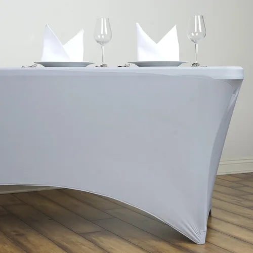 Vista 6 de BalsaCircle - Mantel rectangular de elastano ajustable de elastano de 6 pies, color verde manzana, elástico, para decoración de boda, comedor