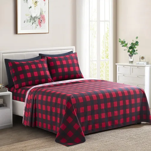 Vista 14 de Marina Decoration Ropa de cama ultra suave y sedosa con bolsillo profundo con estampado rico de rayón derivado de bambú para todas las estaciones