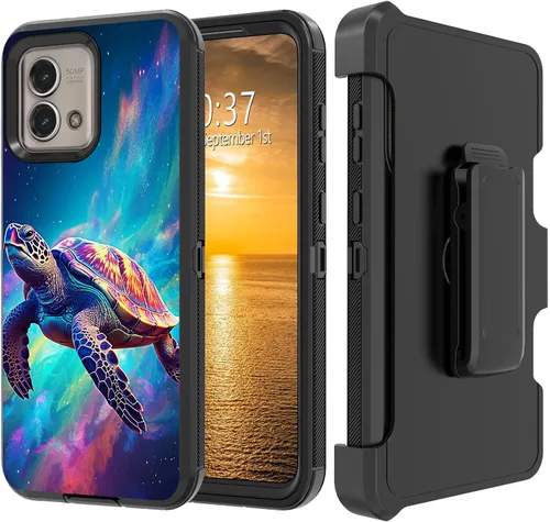 Vista 213 de Funda para Moto G Stylus 5G 2023 con funda de clip para cinturón y soporte, resistente de doble capa, resistente a prueba de golpes, para Motorola