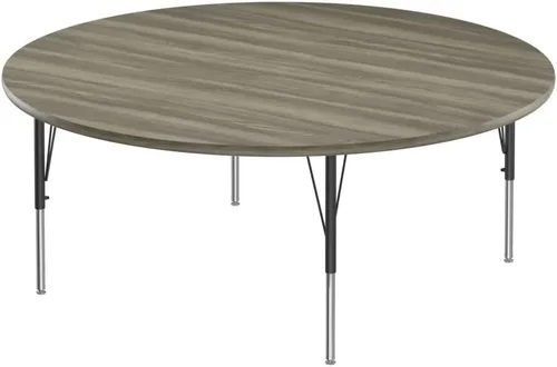 Vista 112 de Correll - Mesa rectangular de actividades para el aula de 24 x 36 pulgadas, altura ajustable (19-29 pulgadas), parte superior de nogal colonial