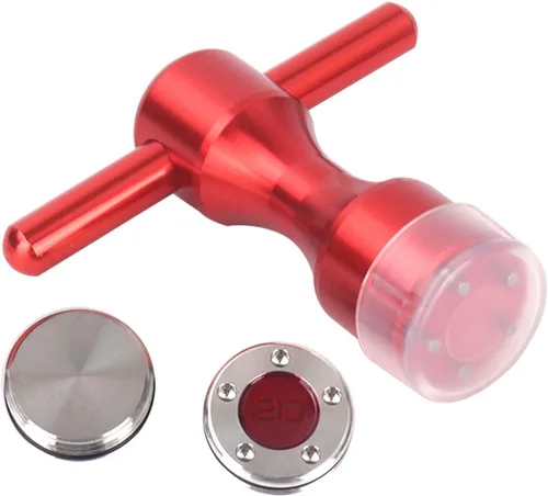 Vista 12 de HISTAR 2 pesas rojas personalizadas de golf + llave roja para putters Titleist Scotty Cameron