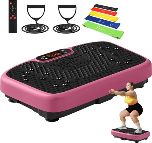 Vista 15 de SoftGym Máquina de ejercicios con placa de vibración para drenaje linfático Negro