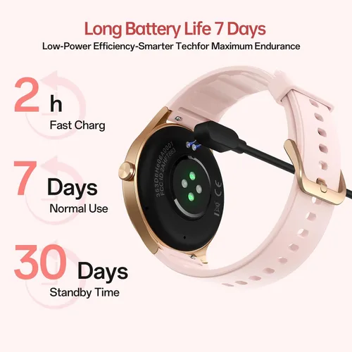 Vista 9 de Woneligo Relojes inteligentes para mujeres, pantalla táctil HD de 1.57" (2 bandas) con Bluetooth para llamadas (hacer/responder), rastreador
