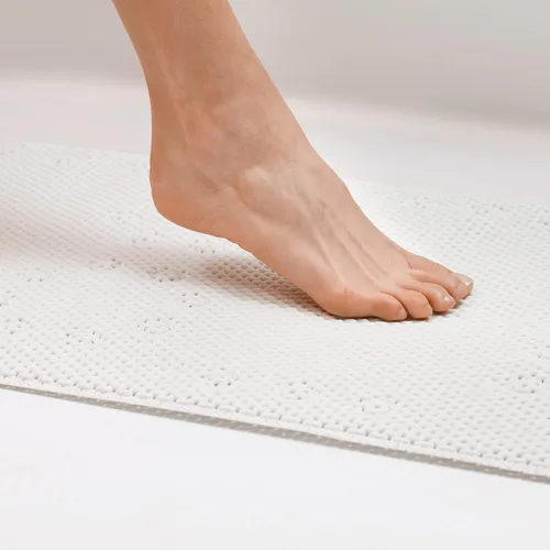 Vista 6 de Duck Brand Softex Bath Mat for Tubs, Machine Washable, 17 x 36 Inches, Taupe, Skid Resistant (442097) (Pack of 4)