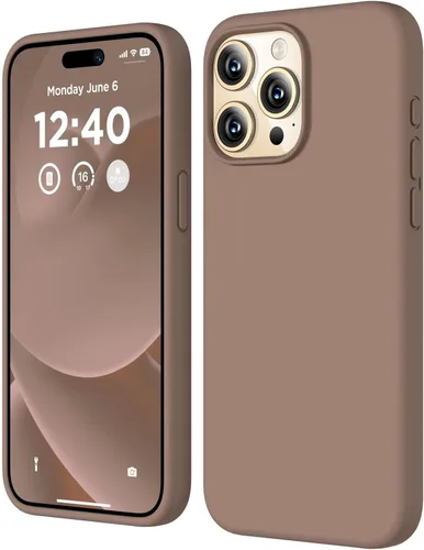 Vista 31 de Funda compatible con iPhone 15 Pro, funda de silicona líquida, funda protectora de cuerpo completo a prueba de golpes, funda delgada para teléfono