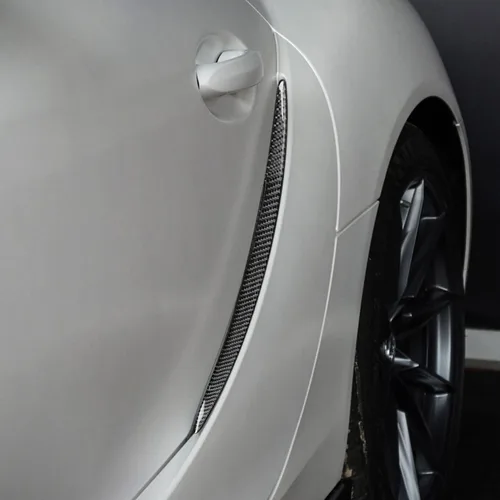 Vista 5 de Para Toyota Supra A90 2019-2022 Cubierta de ventilación de aire de fibra de carbono real 2 unids Accesorios de coche