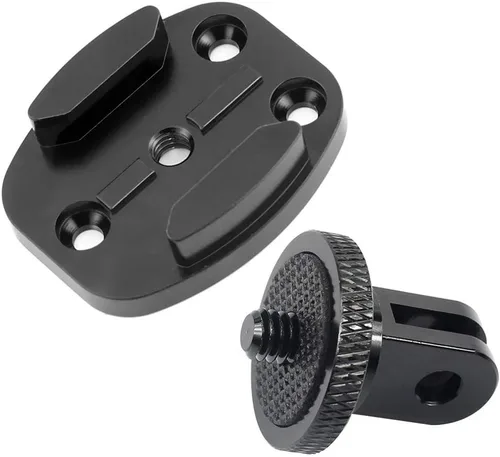 Vista 10 de Soporte de trípode de liberación rápida CNC de aluminio con interfaz base de hebilla de adaptador de 1/4 compatible con Hero 13/12/11, OSMO 360, ONE