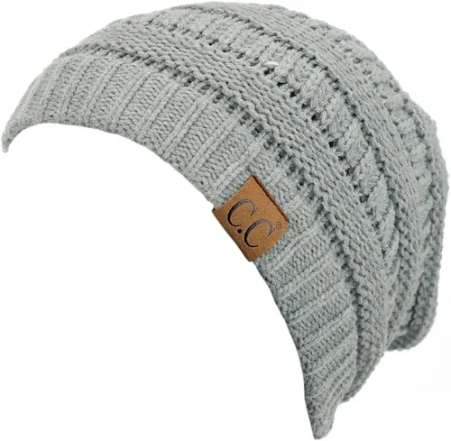 Vista 113 de C.C Trendy Warm Chunky Soft Stretch Cable Knit Beanie
