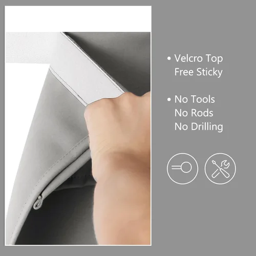 Vista 4 de Cortinas para puerta de aula, cortina de ventana con protección total de privacidad, panel de ventana opaco sólido, para puertas de vidrio, puertas