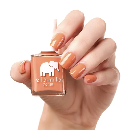 Vista 2 de ella+mila - Esmalte de uñas vegano, secado rápido y resistente al astillado (A La Nude)