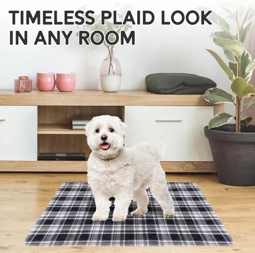 Vista 6 de Almohadillas lavables para orina de perros, 18 x 24 pulgadas, 2 unidades, almohadilla de parto para entrenamiento de cachorros, protector de suelo