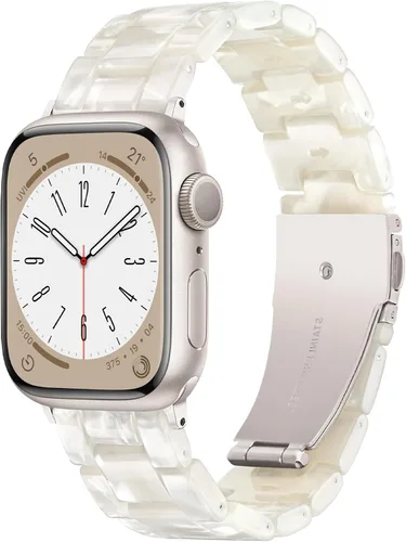 Vista 15 de Compatible con Apple Watch Band de 1.614 in, 1.575 in, 1.496 in o 1.929 in, 1.772 in, 1.732 in, 1.654 in, correa de repuesto de resina ligera