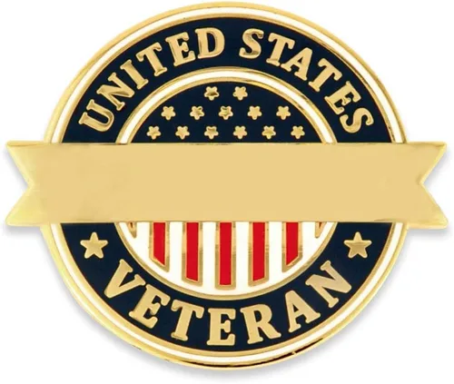 Vista 49 de PinMart Pin de veterano – Pin patriótico americano de solapa o sombrero – Orgulloso de ser retirado ejército, marina, fuerza aérea o cuerpo