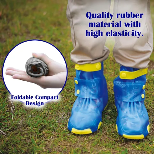 Vista 4 de Cubiertas para zapatos de lluvia para niños, impermeables, reutilizables, para zapatos Para niños y niñas