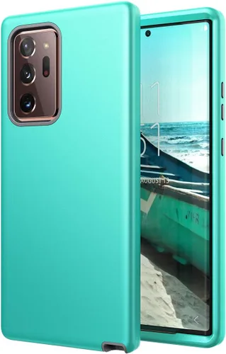 Vista 9 de WeLoveCase Galaxy Note 20 Ultra Clear 3 en 1 Carcasa Completa de Cuerpo Entero Resistente a Prueba de Golpes con Parachoques de TPU, 6.9 pulgadas