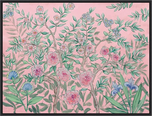 Vista 11 de Amanti Art Lienzo enmarcado para pared, 18 x 24 pulgadas, jardín francés rosa, por Julia Purinton, lienzo enmarcado para pared, obras de arte