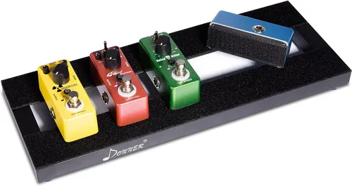 Vista 7 de Donner Cinta de montaje para pedalera de efectos, cinta adhesiva para tablero de pedales de guitarra, longitud de 2 m, 5 cm de ancho, gancho + bucle