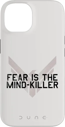 Vista 4 de iPhone 16 Pro Dune (2021) - El miedo es el asesino de la mente - Carcasa blanca Atreides