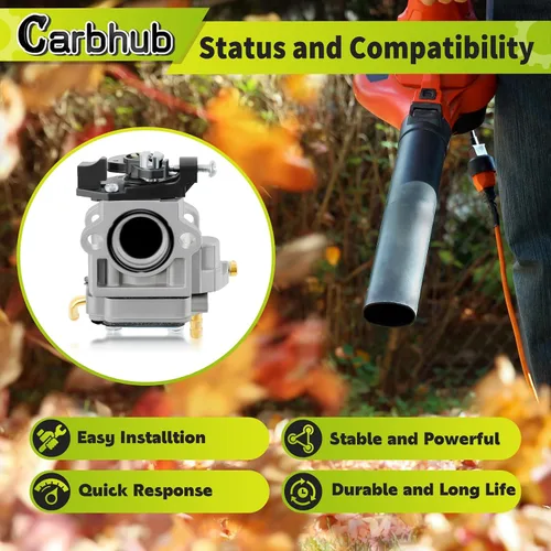 Vista 2 de Carbhub Carburador para Echo PB-770 PB-770H PB-770T Soplador de Mochila Reemplaza Walbro WYK-406 WYK-406-1 WYK-345-1 Echo A021001870 A021003940
