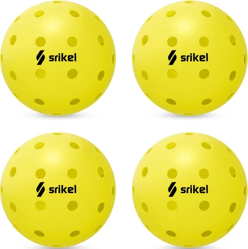 Vista 9 de Bolas de Pickleball Srikel para Exteriores - Bolas de Pickleball Aprobadas por USAPA, Diseño Roto-Moldeado Sin Costuras para Durabilidad, 4 Paquetes