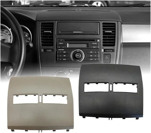 Vista 3 de Rejilla de ventilación de aire para Tiida 2005-2011 acabado de coche, instrumento, cubierta media, panel de ventilación frontal, acondicionador