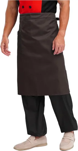 Vista 4 de iiniim Delantales de cocina para mujeres y hombres, pintura de limpieza, barbacoa, chef, con cordones, delantal de cocina profesional con bolsillo