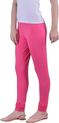Vista 10 de ladyline Leggings Churidar elásticos de algodón para mujer Extra largos de longitud completa de cintura alta Talla regular y grande Pantalones