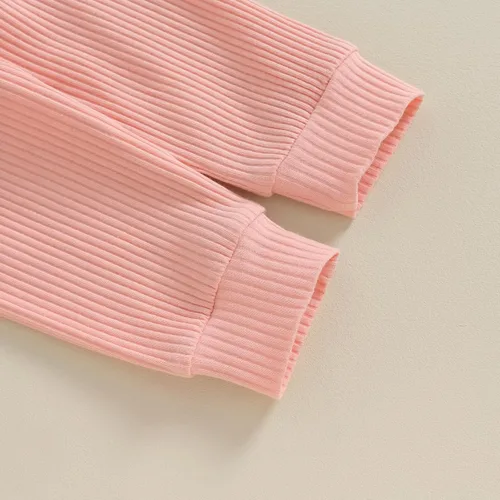 Vista 7 de AEEMCEM Conjunto de 3 piezas de ropa para bebé recién nacida, con volantes, manga larga, con volantes, con diadema