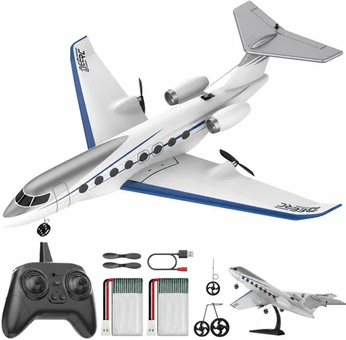 Vista 8 de DEERC F16 Thunderbirds RC Plane,3CH Remote Control Airplane Fighter Toys