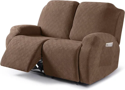 Vista 23 de VANSOFY Funda para silla reclinable, 3 piezas elásticas para silla reclinable, funda suave para silla reclinable, protector de muebles para perros