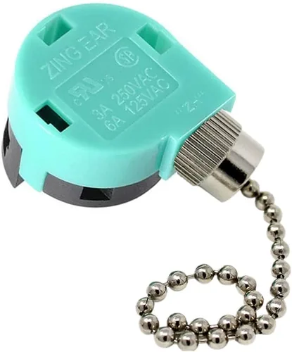 Vista 8 de ZE-268S6 - Interruptor de ventilador de techo de 3 velocidades de 4 cables, control de cadena de tracción, control de interruptor de cable de cadena