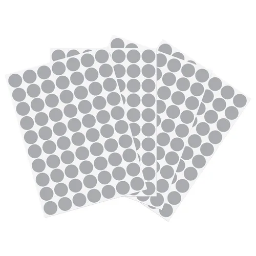 Vista 13 de uxcell 1 Hoja/140 Piezas de Pegatinas para Cubrir Agujeros de Tornillo, 12 mm de Diámetro, PVC Autoadhesivas, Tapas a Prueba de Polvo para Muebles
