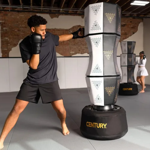 Vista 5 de Century Wavemaster 2XL Pro Vario - Saco de boxeo independiente para adultos Múltiples superficies llamativas y dos tipos de espuma Bolsa