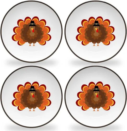 Vista 12 de Tiny Expressions - Placas de construcción para niños pequeños - Juego de 4 platos de melamina para niños - Excavadora, mezcladora de cemento