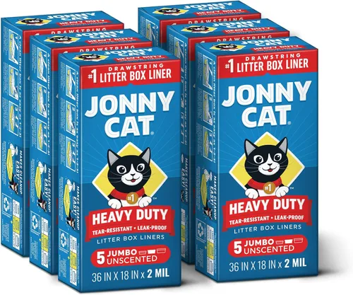 Vista 8 de Jonny Cat Revestimientos para cajas de arena resistentes al desgarro, grande, 30 x 16 pulgadas, 15