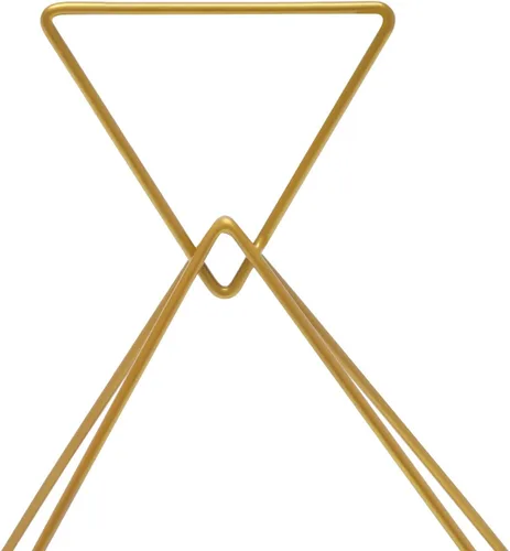 Vista 8 de Jarrones dorados para centros de mesa de boda, 10 piezas de centro de mesa de metal geométrico dorado, elegantes centros de mesa de boda para mesas