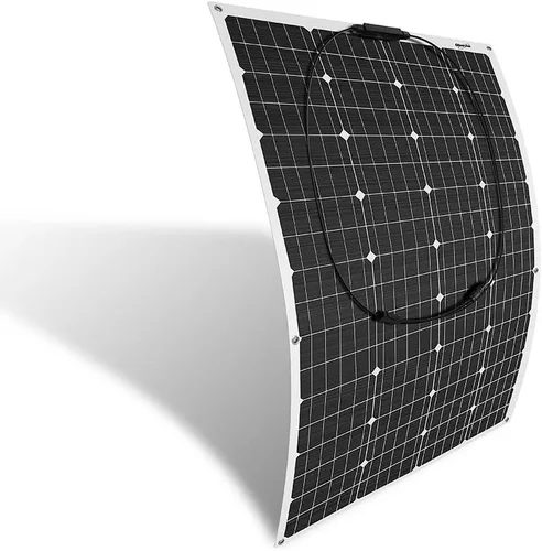 Vista 5 de Kit de generador solar eólico de 1000 W: turbina de viento de 400 W y 6 paneles solares semiflexibles de 100 W, cargador y accesorio