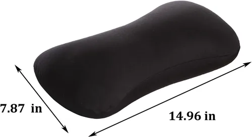 Vista 3 de Almohada de cuello de microcuentas para apretar, almohada para reposacabezas de hueso y soporte cervical, cojín cómodo y suave de tubo universal