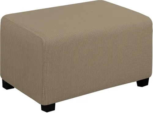 Vista 106 de Easy-Going Funda Elástica para Otomana Taburete de Almacenamiento Plegable Protector de Muebles Funda Rectangular Suave con Parte Inferior Elástica