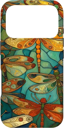 Vista 30 de iPhone 16 Dragonfly Party III Pretty Dragonflies In A Garden Flying Case