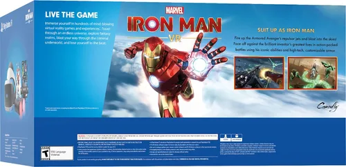 Vista 4 de Sony Playstation VR Marvels Iron Man VR Bundle - Auriculares Playstation VR cámara 2 controles de movimiento de movimiento código digital Marvel