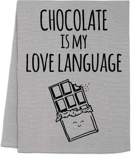 Vista 12 de Moonlight Makers Funny Dish Towel, Everything S'More Fun with You, Flour Sack Kitchen Towel, Sweet Housewarming Gift, Farmhouse Kitchen Decor, White
