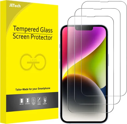 Vista 10 de JETech Protector de pantalla de cobertura completa para iPhone 12 Pro Max de 6.7 pulgadas, película de vidrio templado con herramienta de fácil