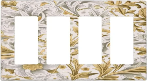 Vista 68 de Cubiertas de Interruptor de Luz Artísticas Decorativas Boho Figura Abstracta Interruptor de Pared Único Placa de Interruptor Decorativo Placa