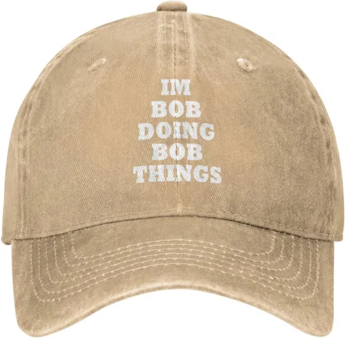 Vista 24 de Im Bob Doing Bob Things - Sombrero de camionero para hombre, sombrero de malla vintage para verano