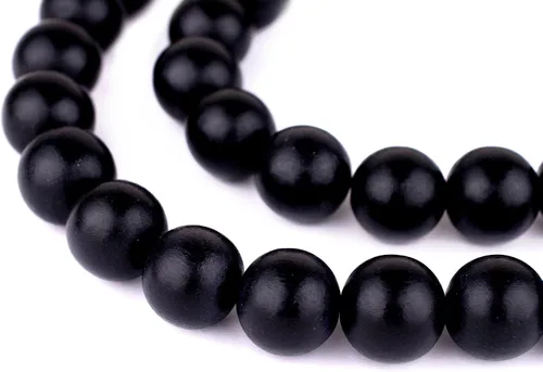 Vista 168 de TheBeadChest: cuentas de madera redondas naturales de 0.315 pulgadas, cuentas de madera sueltas espaciadoras para fabricar joyas, 4 tamaños