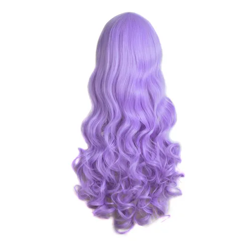 Vista 14 de Peluca MapofBeauty Lolita para disfraz, cabello largo, rizado, con coleta, Blanco