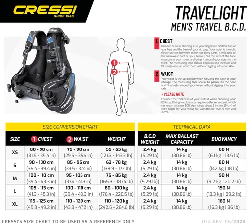 Vista 5 de Cressi Travellight BCD para mujer