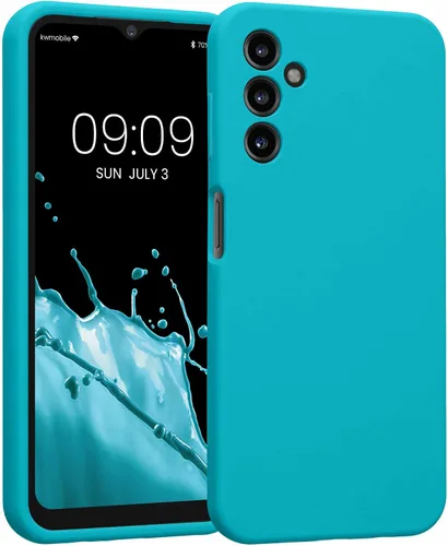Vista 20 de kwmobile Funda compatible con Samsung Galaxy A13 4G - Funda delgada de silicona TPU - Acabado suave al tacto - Amarillo radiante